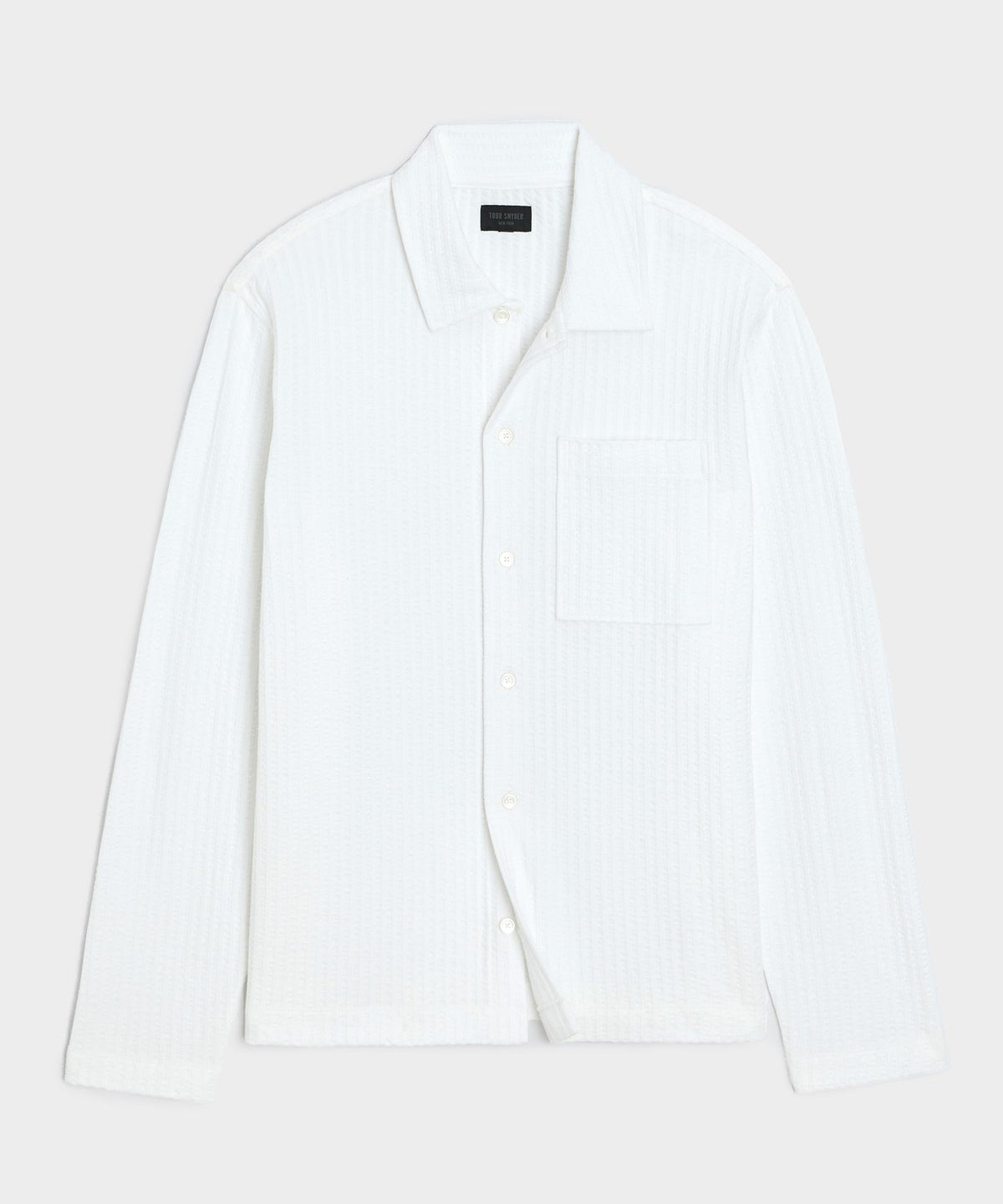Todd Snyder Knit Seersucker Shirt - Alabaster