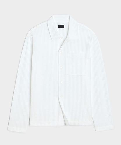 Todd Snyder Knit Seersucker Shirt - Alabaster