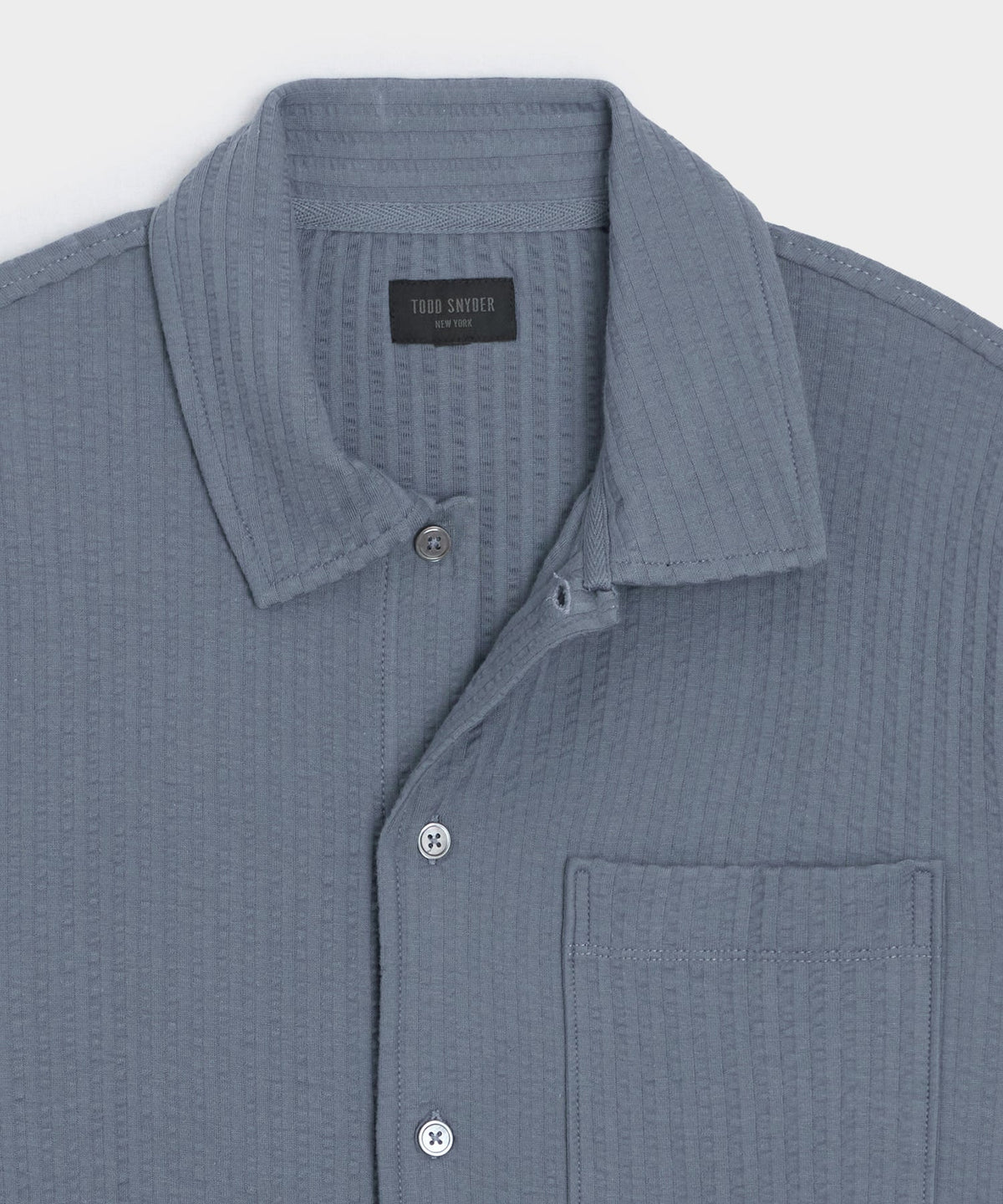Todd Snyder Knit Seersucker Shirt - Deep Springs