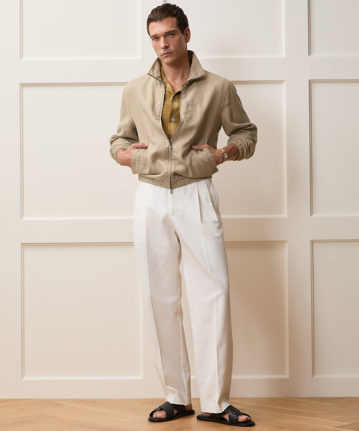 Todd Snyder Linen Dad Jacket - Beige