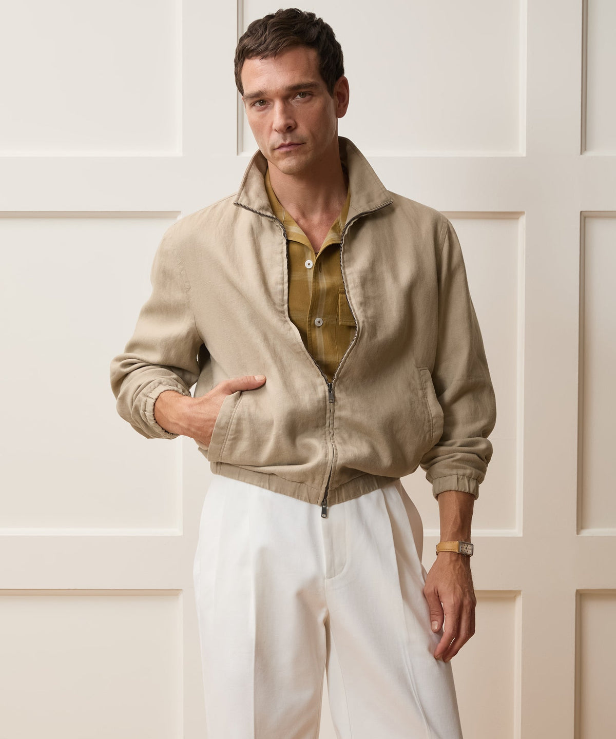 Todd Snyder Linen Dad Jacket - Beige