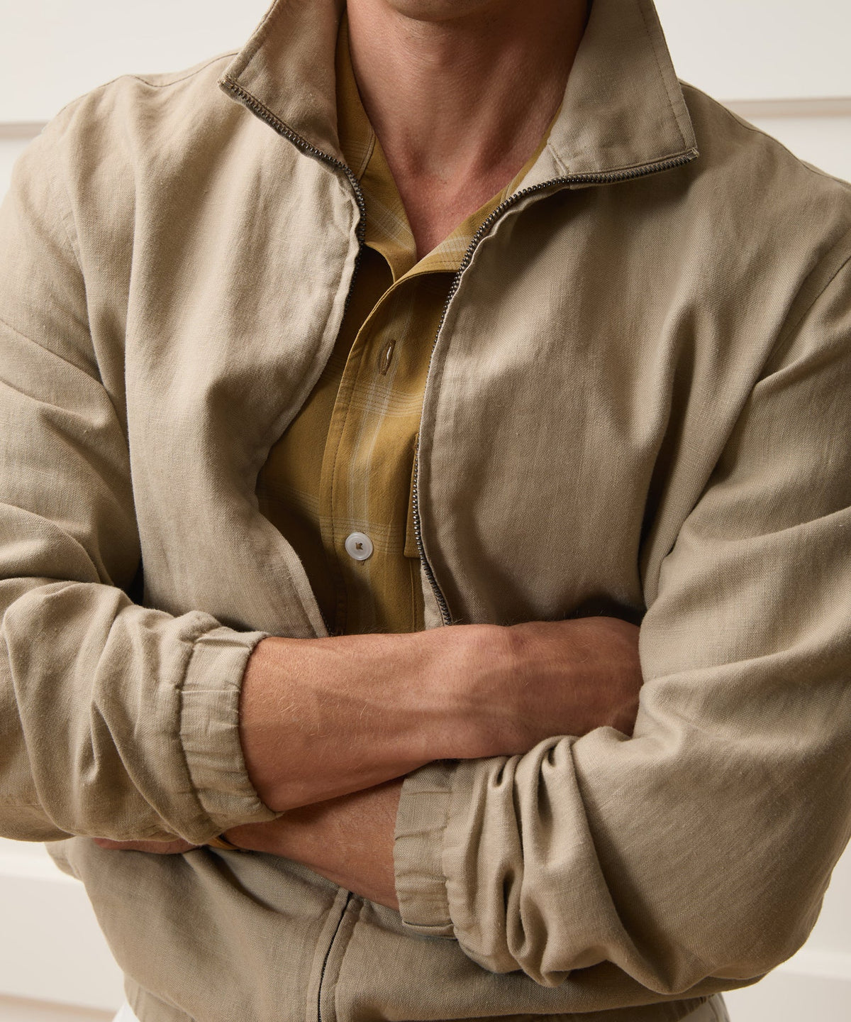 Todd Snyder Linen Dad Jacket - Beige