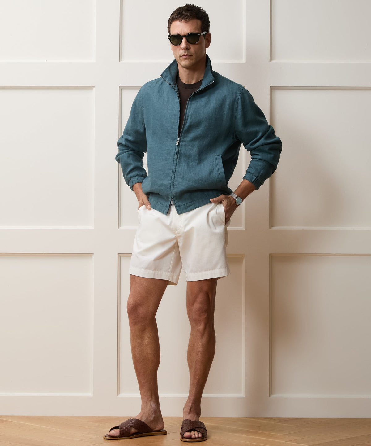 Todd Snyder Linen Dad Jacket - Teal