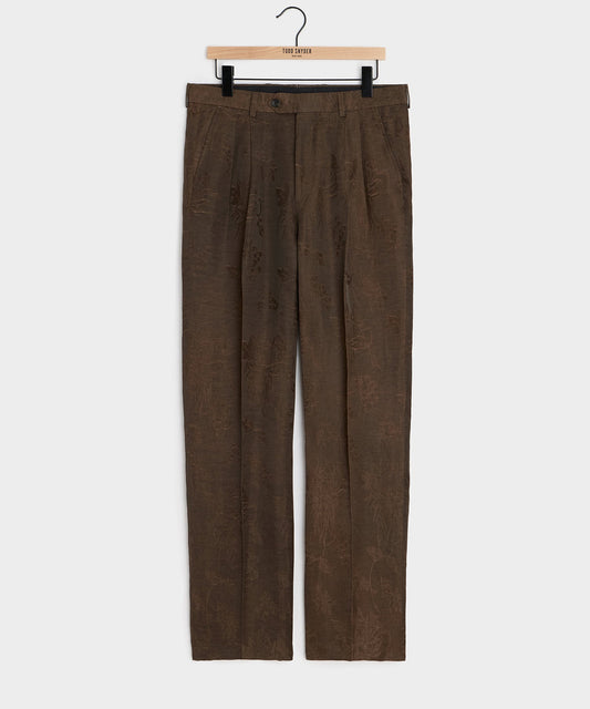Todd Snyder Italian Linen-Cupro Wythe Trouser - Brown