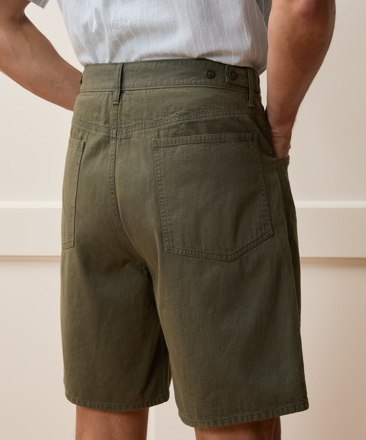 Todd Snyder 7" Work Short - Olive