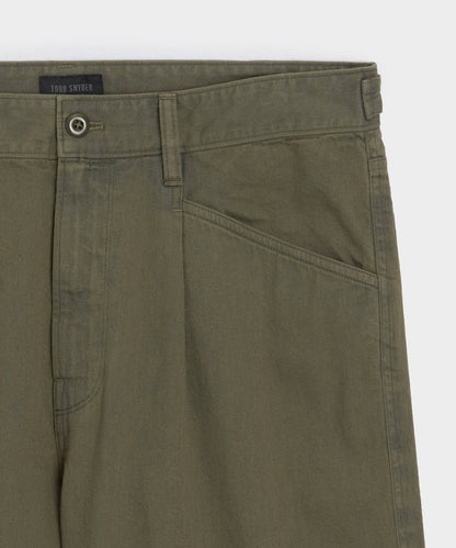 Todd Snyder 7" Work Short - Olive