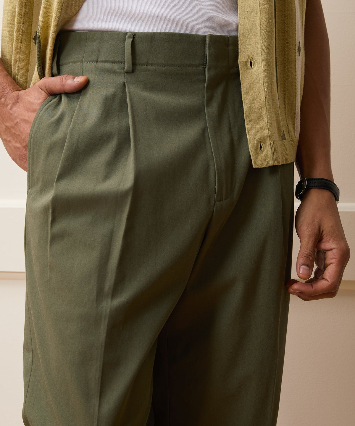 Todd Snyder Italian Cotton Hollywood Trouser - Olive