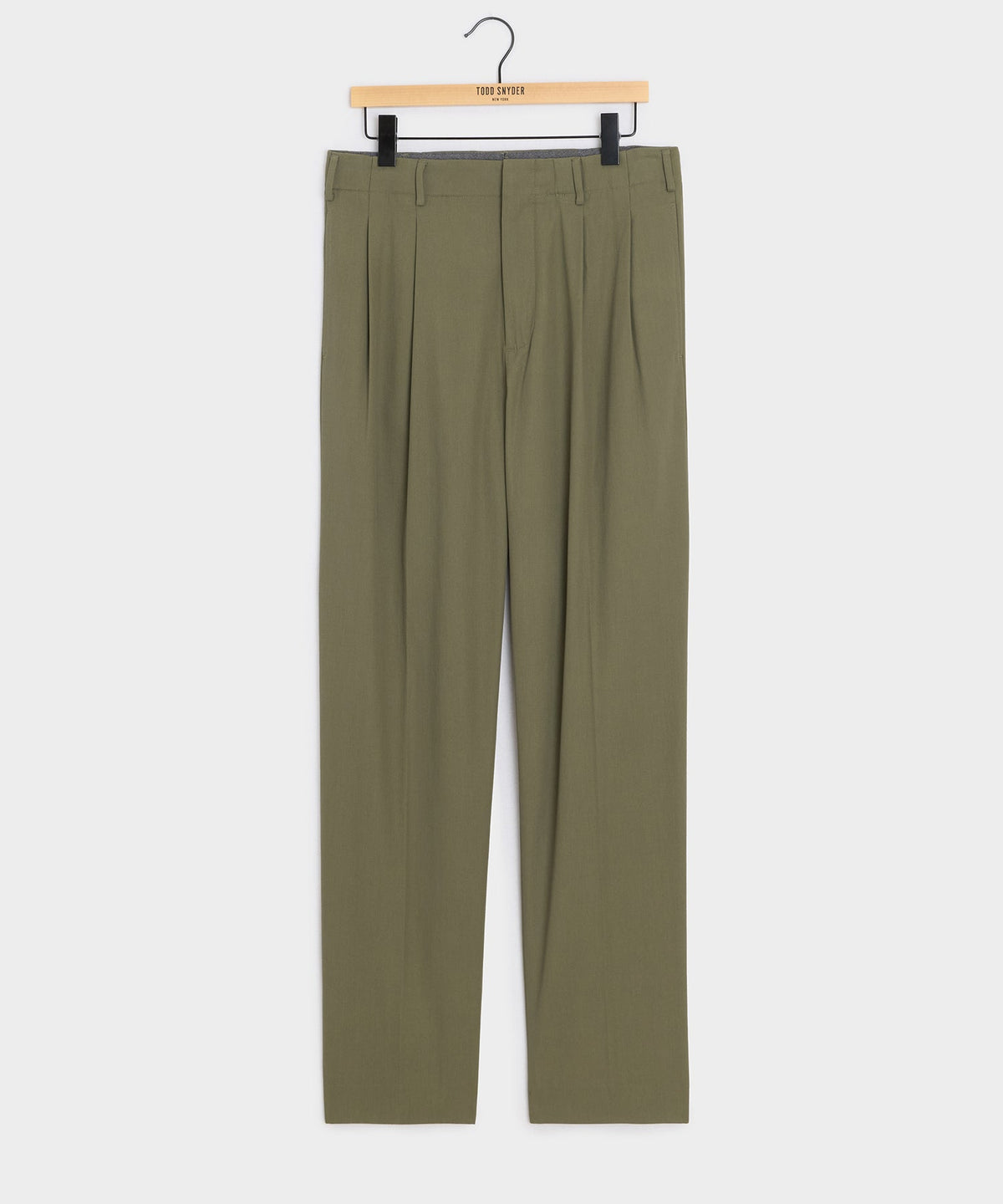 Todd Snyder Italian Cotton Hollywood Trouser - Olive