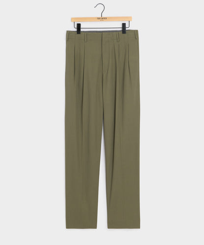 Todd Snyder Italian Cotton Hollywood Trouser - Olive