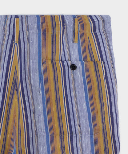 Todd Snyder Italian Multi-Stripe Leisure Short - Blue