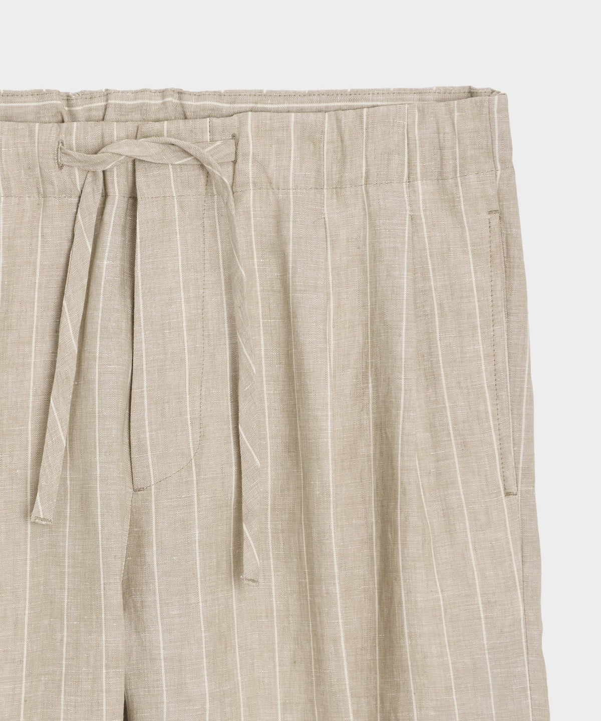 Todd Snyder Italian Linen Pinstripe Leisure Short - Beige