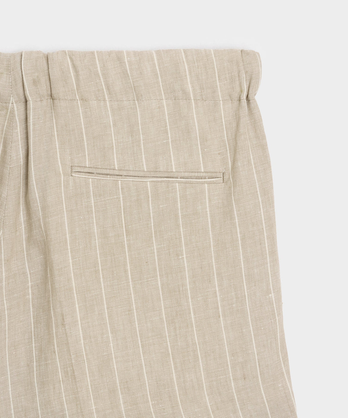 Todd Snyder Italian Linen Pinstripe Leisure Short - Beige