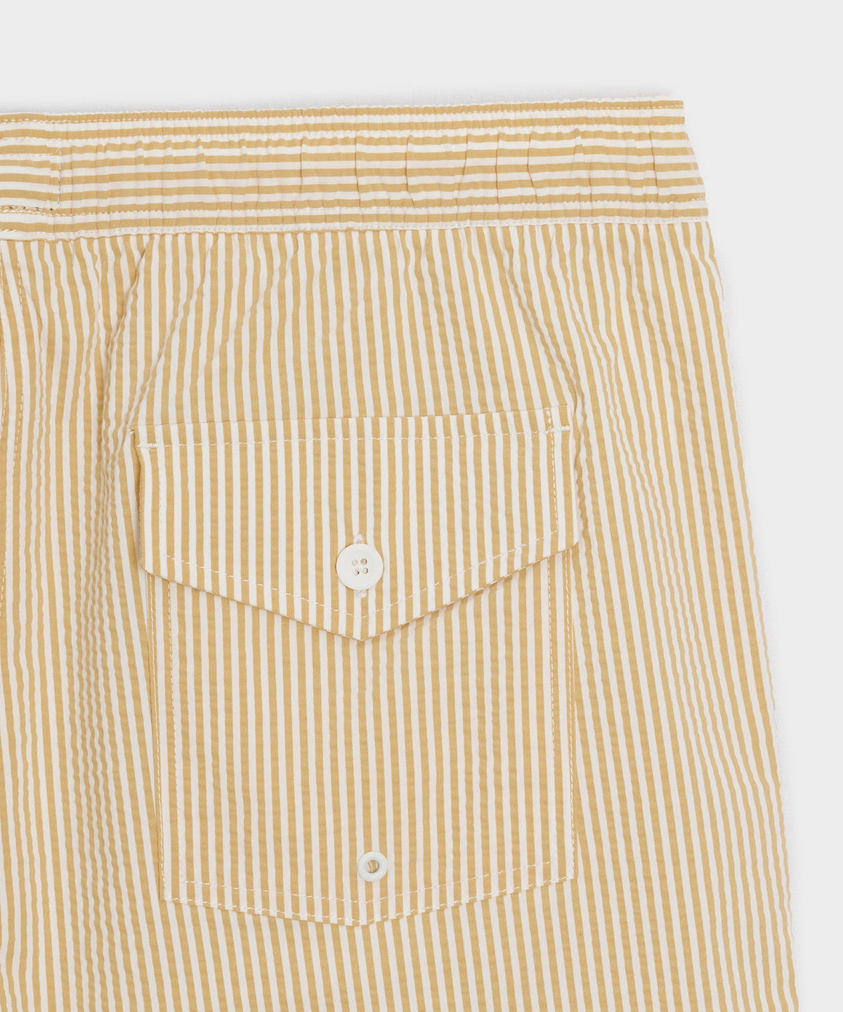 Todd Snyder 5" Seersucker Montauk Swim Trunk - Yellow
