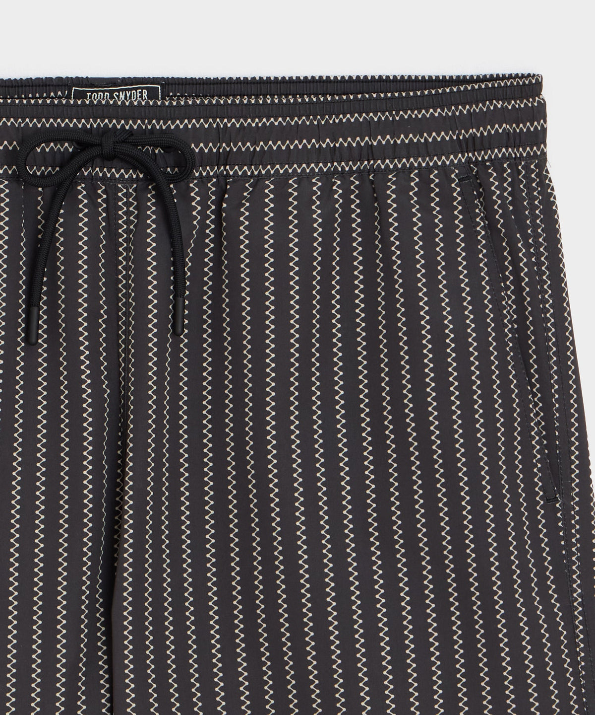 Todd Snyder 5" Montauk Swim Trunk - Black