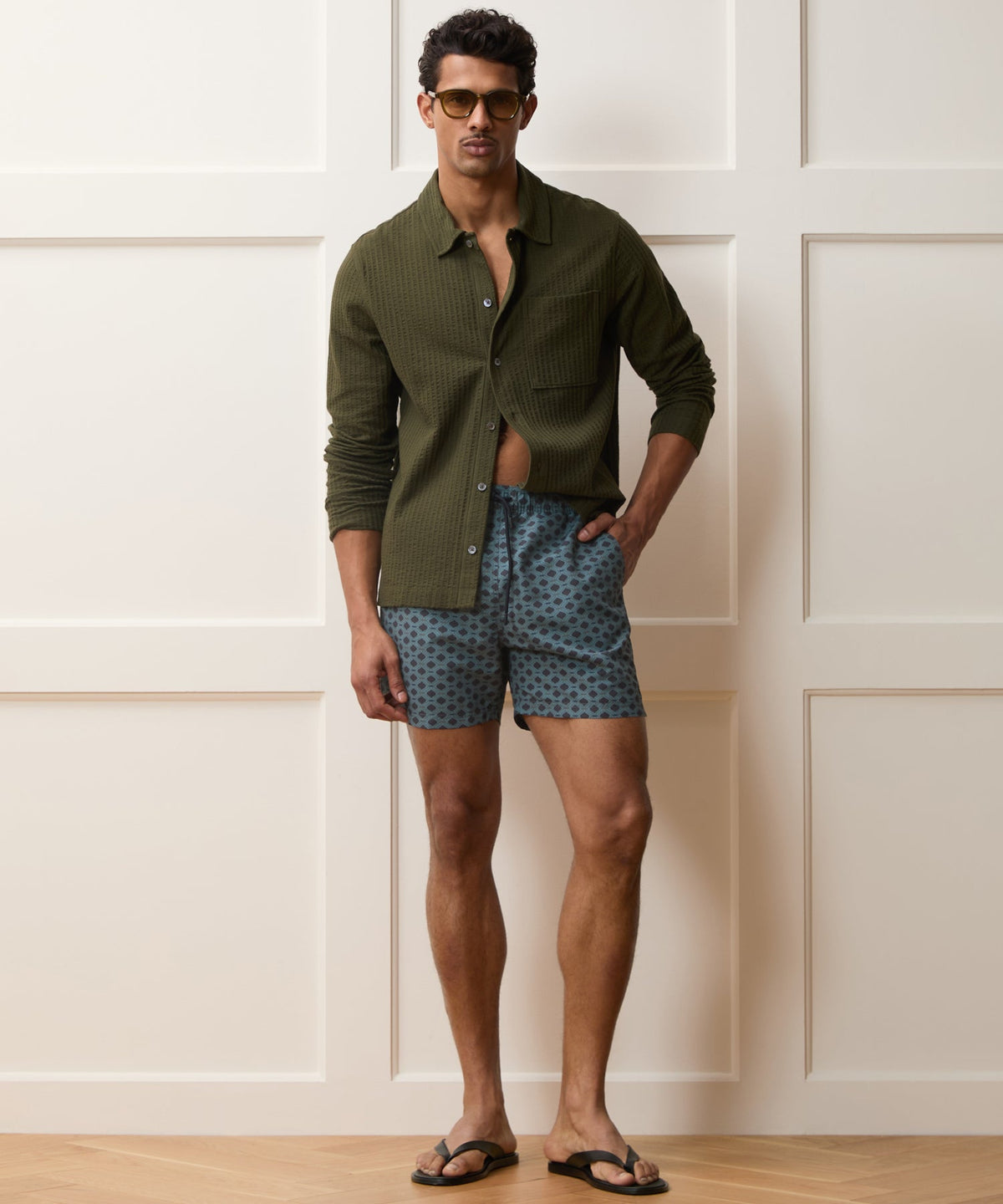 Todd Snyder 5" Montauk Swim Trunk - Navy