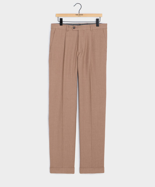 Todd Snyder Italian Linen Blend Madison Trouser - Mauve
