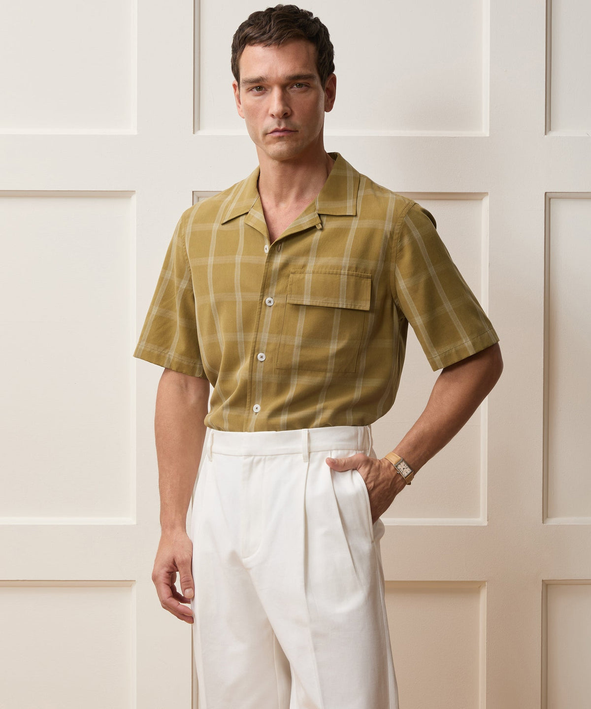 Todd Snyder Sand-Washed Silk Studio Shirt - Dark Marigold