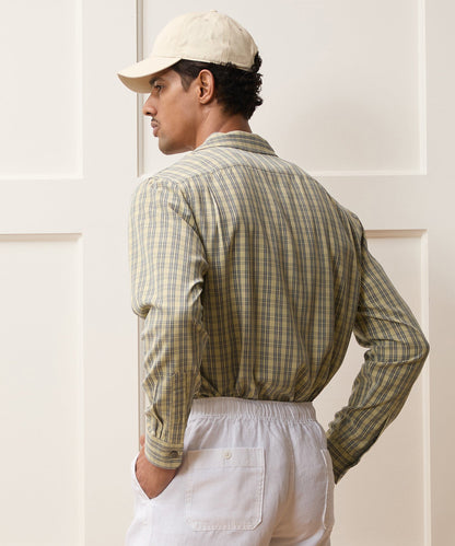 Todd Snyder Sand-Washed Silk Studio Shirt - Khaki