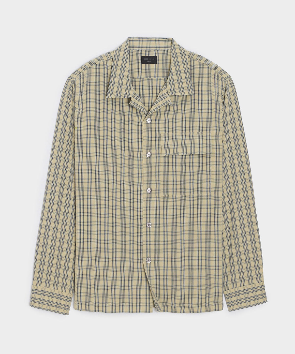Todd Snyder Sand-Washed Silk Studio Shirt - Khaki