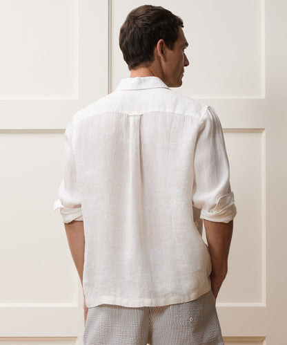 Todd Snyder Panama Guayabera Shirt - Ivory