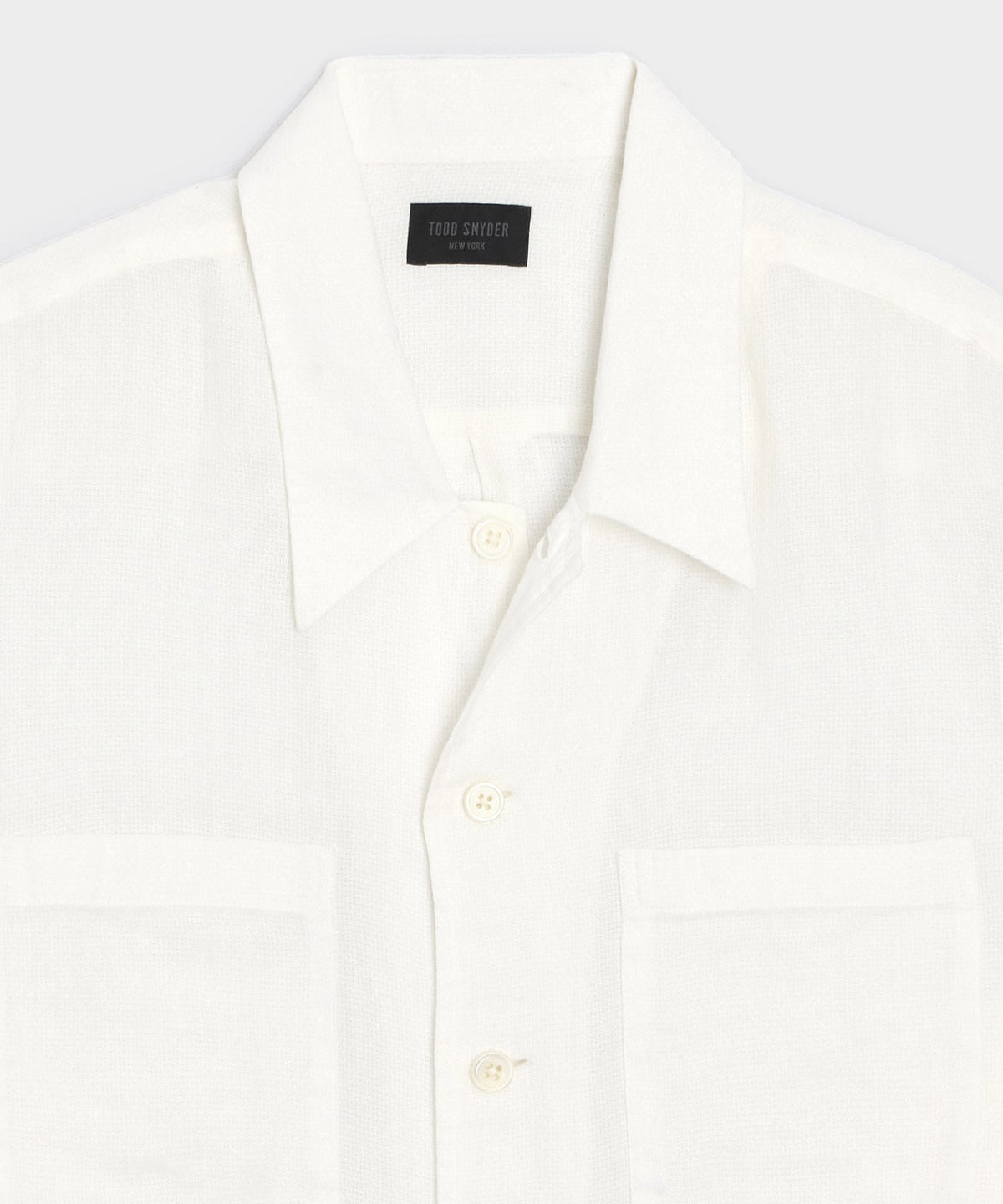 Todd Snyder Panama Guayabera Shirt - Ivory