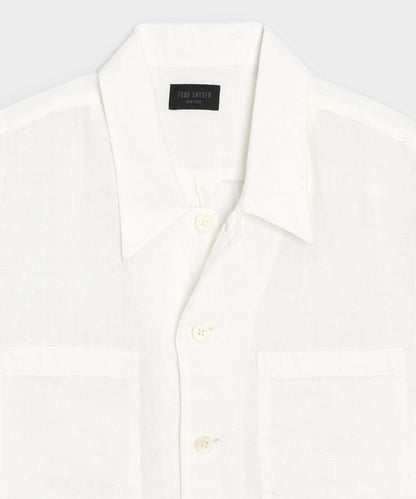 Todd Snyder Panama Guayabera Shirt - Ivory