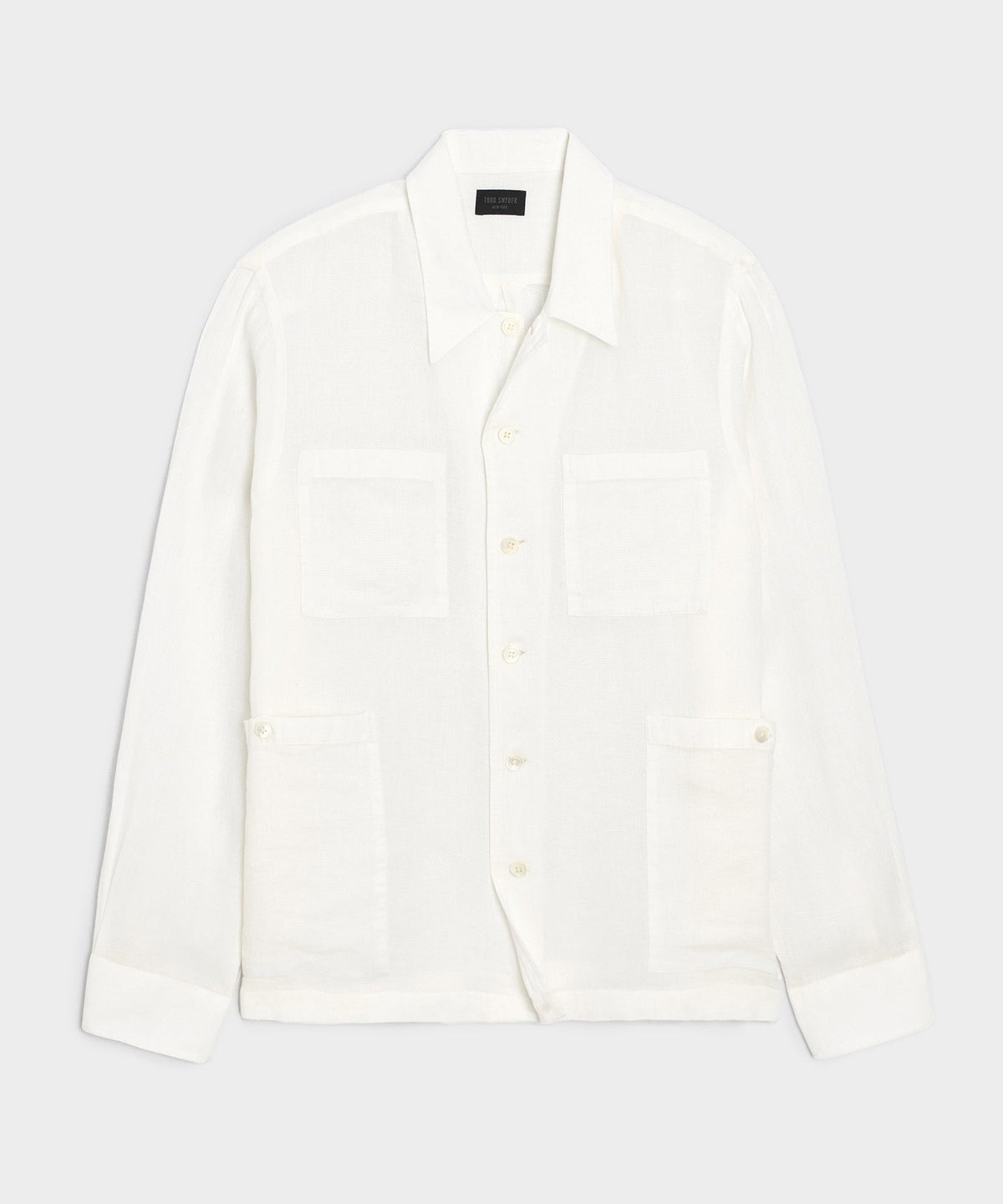 Todd Snyder Panama Guayabera Shirt - Ivory