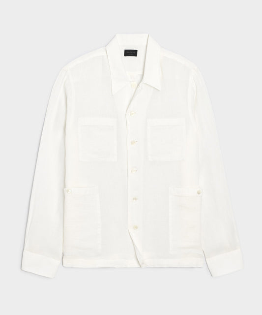 Todd Snyder Panama Guayabera Shirt - Ivory