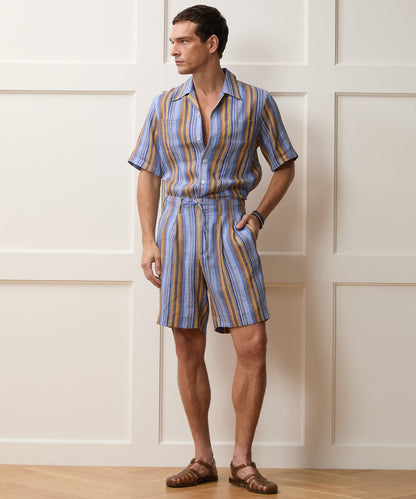 Todd Snyder Italian Multi-Stripe Shirt - Blue