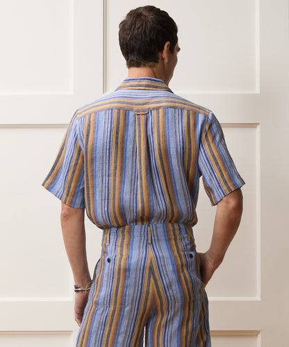 Todd Snyder Italian Multi-Stripe Shirt - Blue