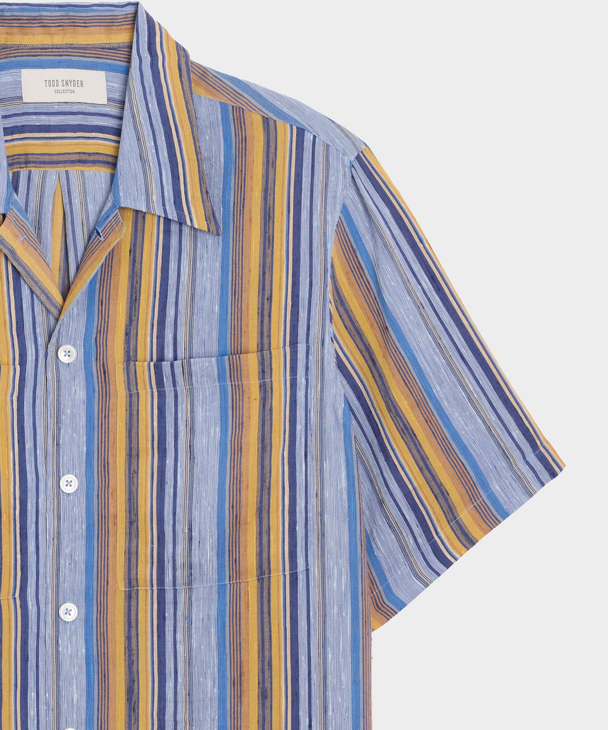 Todd Snyder Italian Multi-Stripe Shirt - Blue