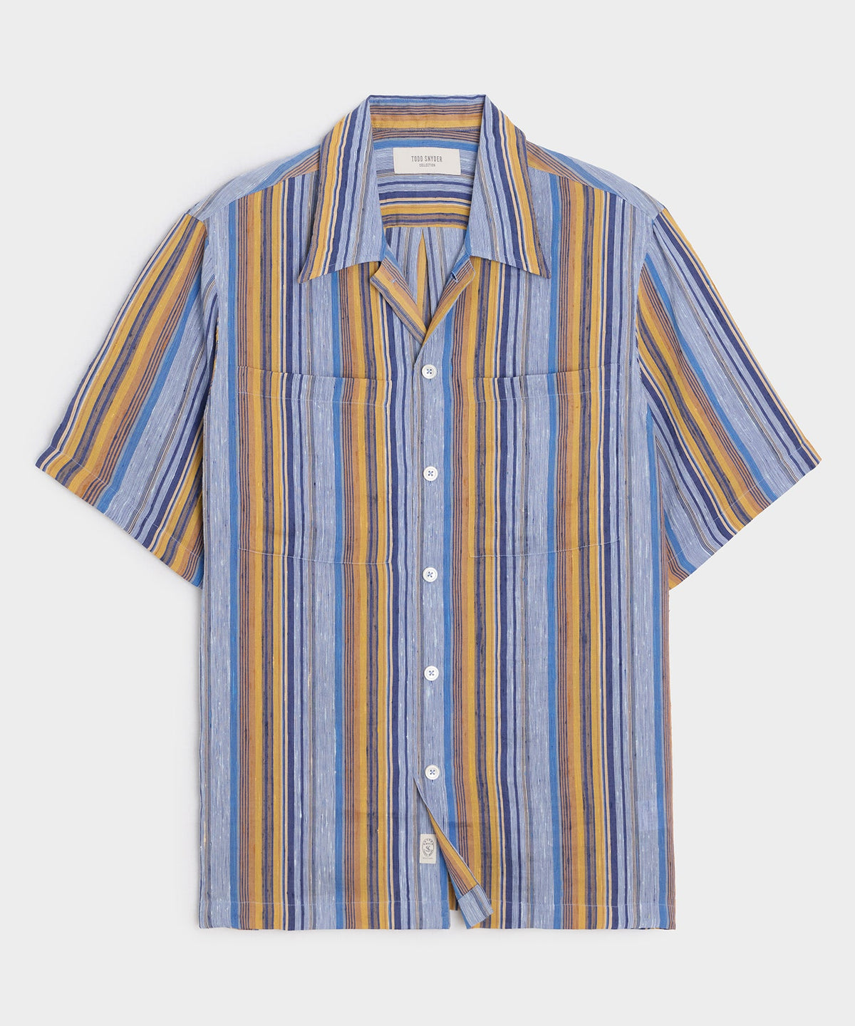 Todd Snyder Italian Multi-Stripe Shirt - Blue