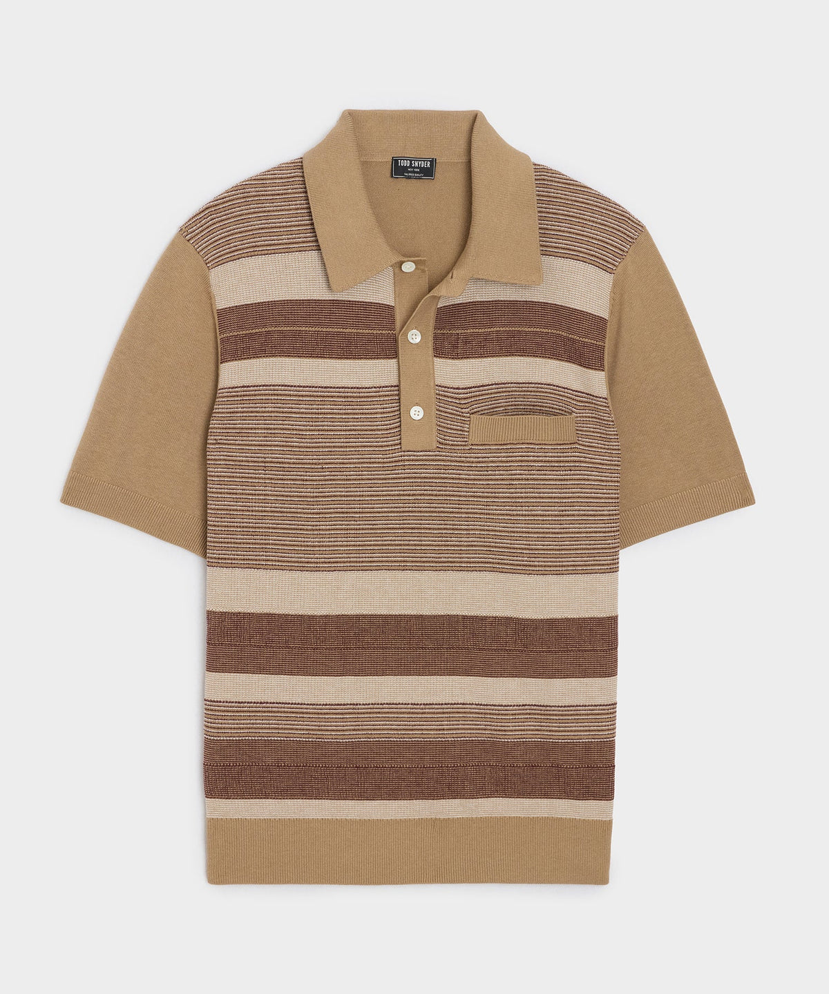 Todd Snyder Monte Sweater Polo - Baja Dunes