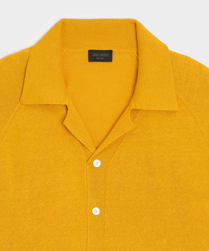 Todd Snyder Amalfi Sweater Polo - Bergamot Rind