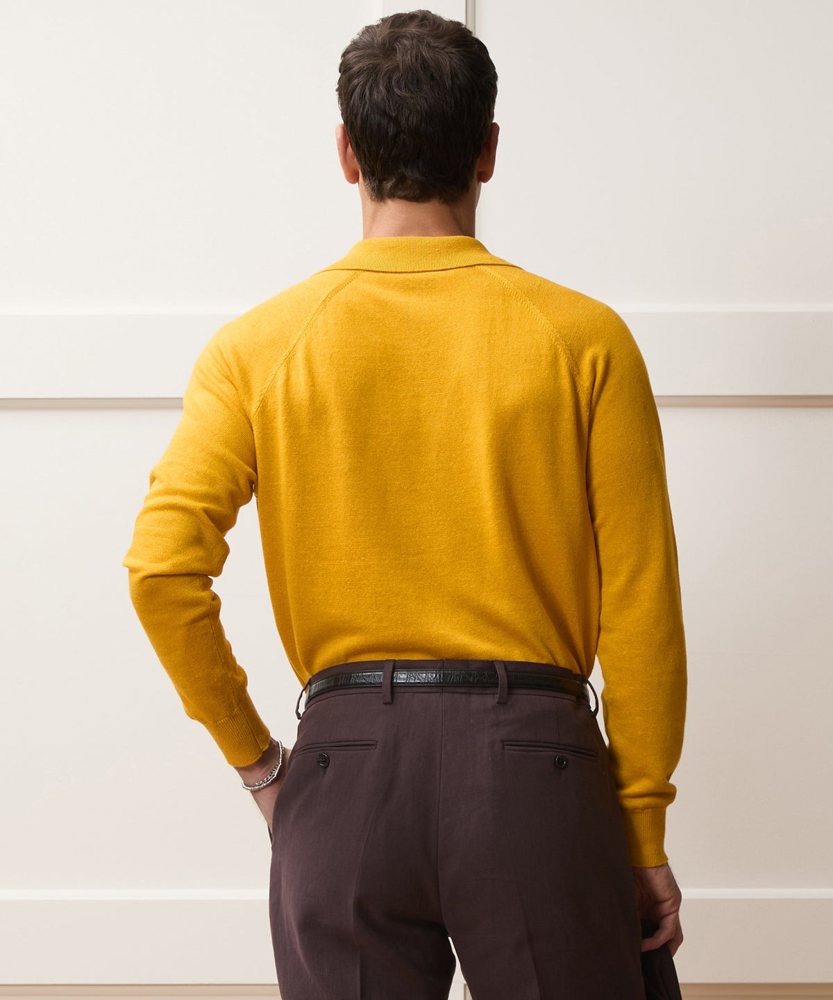 Todd Snyder Amalfi Sweater Polo - Bergamot Rind