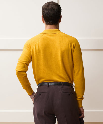 Todd Snyder Amalfi Sweater Polo - Bergamot Rind