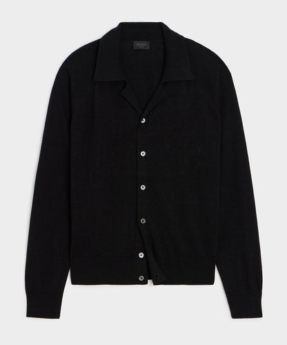 Todd Snyder Amalfi Sweater Polo - Black