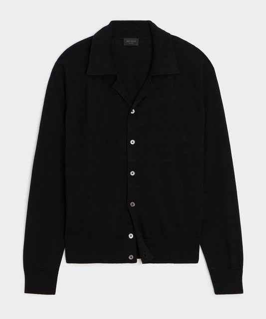 Todd Snyder Amalfi Sweater Polo - Black