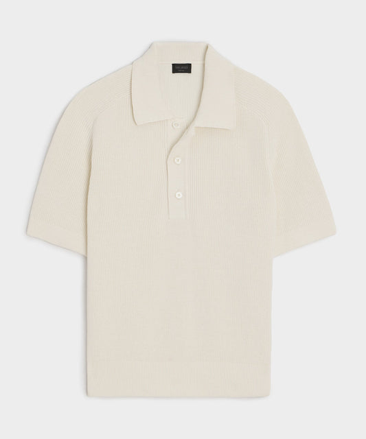 Todd Snyder Beechwood Sweater Polo - Bisque