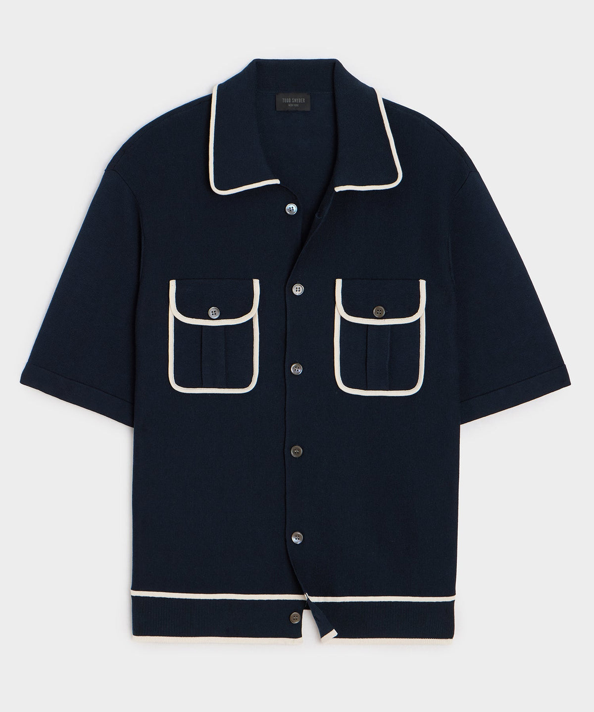Todd Snyder Wynwood Sweater Polo - Navy