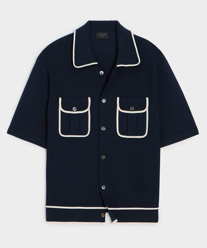 Todd Snyder Wynwood Sweater Polo - Navy