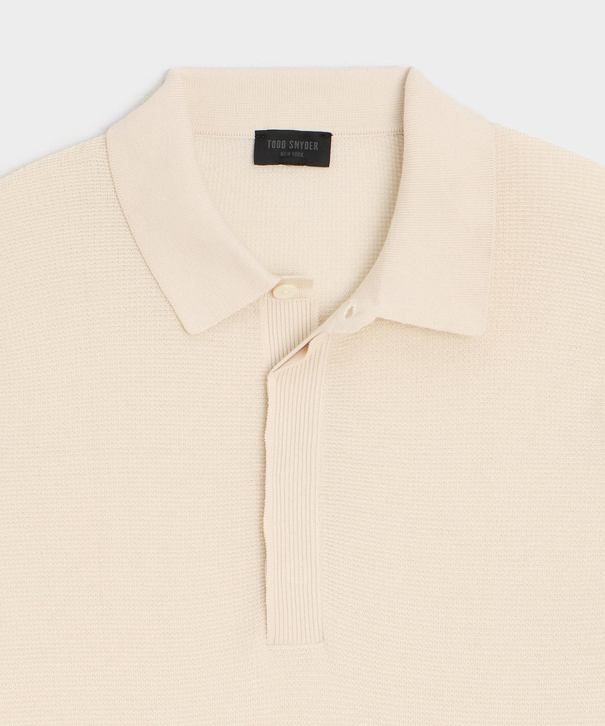 Todd Snyder Vista Sweater Polo - Bisque