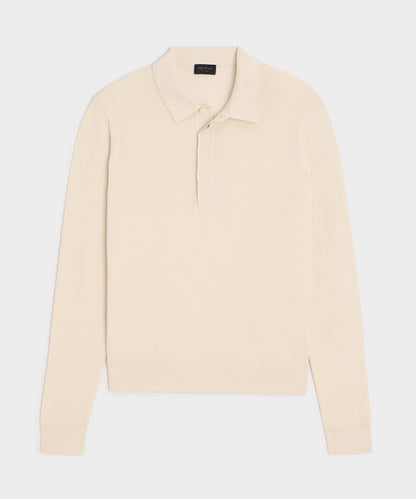Todd Snyder Vista Sweater Polo - Bisque