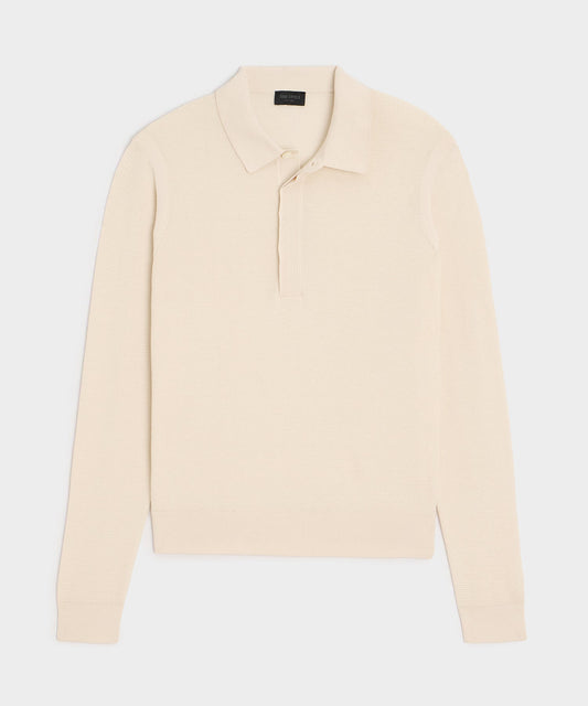 Todd Snyder Vista Sweater Polo - Bisque