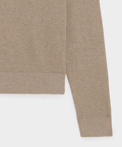 Todd Snyder Vista Sweater Polo - Heather Taupe