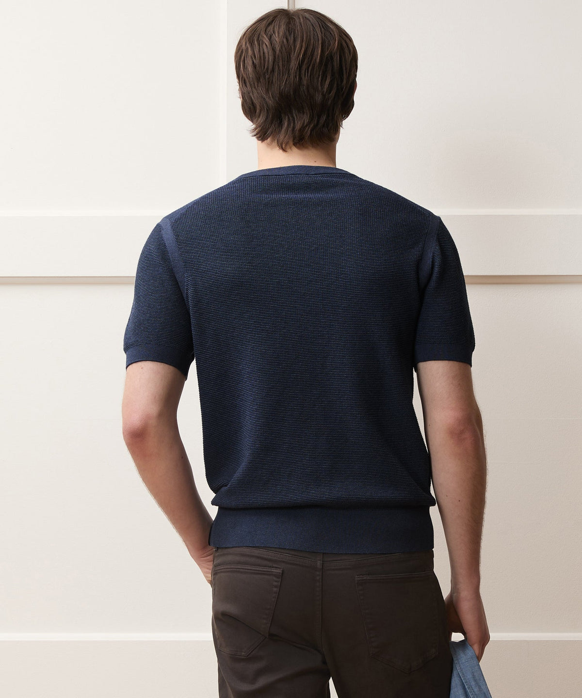 Todd Snyder Vista Sweater Tee - Heather Navy