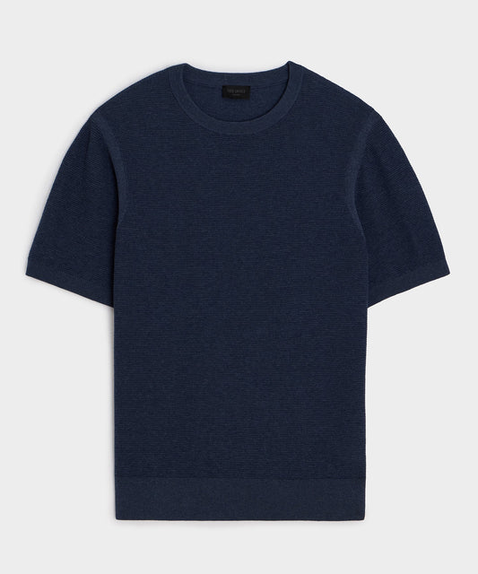 Todd Snyder Vista Sweater Tee - Heather Navy
