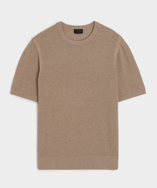 Todd Snyder Vista Sweater Tee - Heather Taupe