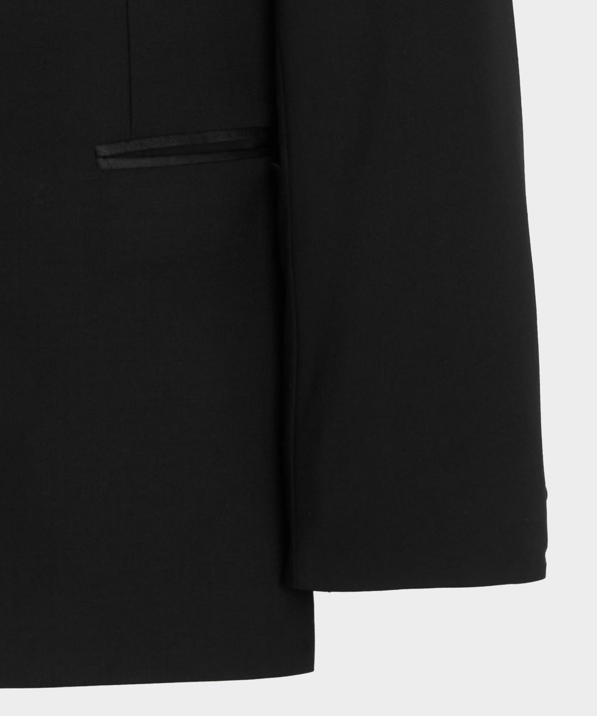 Todd Snyder Italian Wool Double-Breasted Tuxedo Jacket - Black