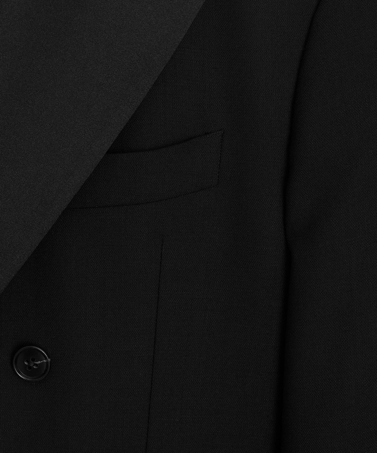 Todd Snyder Italian Wool Double-Breasted Tuxedo Jacket - Black